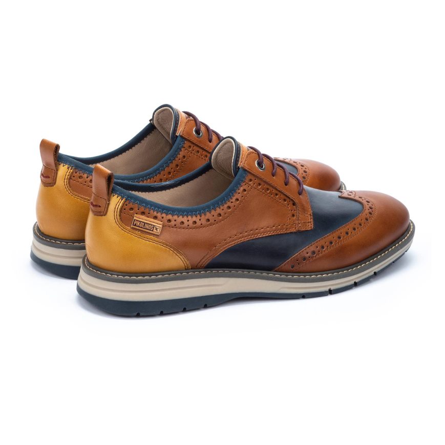 Men's Pikolinos CANET Lace Up Shoes Brown | NZ D925QA0